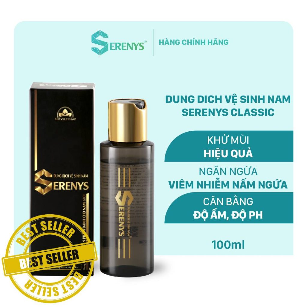 Dung Dịch Vệ Sinh Nam Serenys: 5 Dấu Hiệu Vùng Kín Nam Cần Lưu Ý serenys classic 100ml